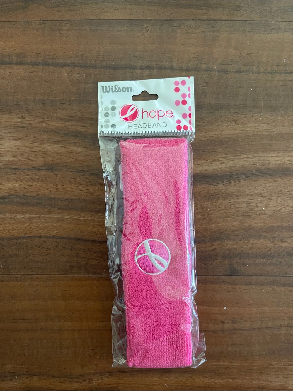 New Wilson Pink Hope Athletic Headband
